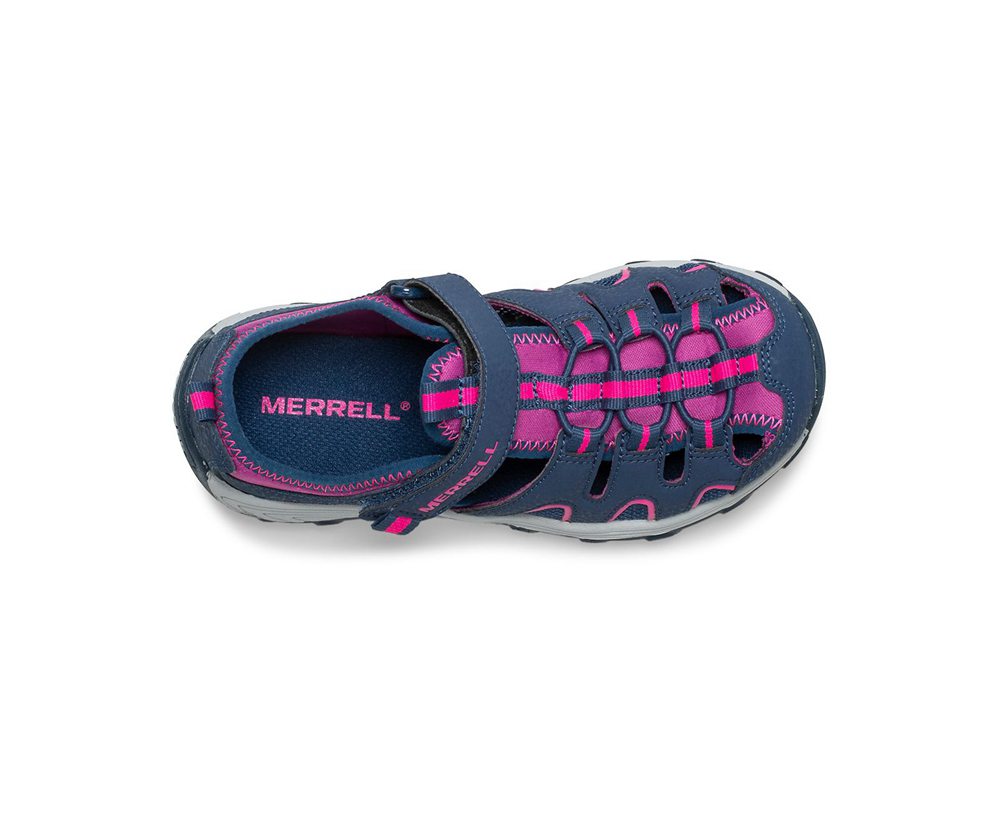 Tenis Criança - Merrell Hydro Moc H2o Hiker - Azul Marinho/Rosa - ACR087142